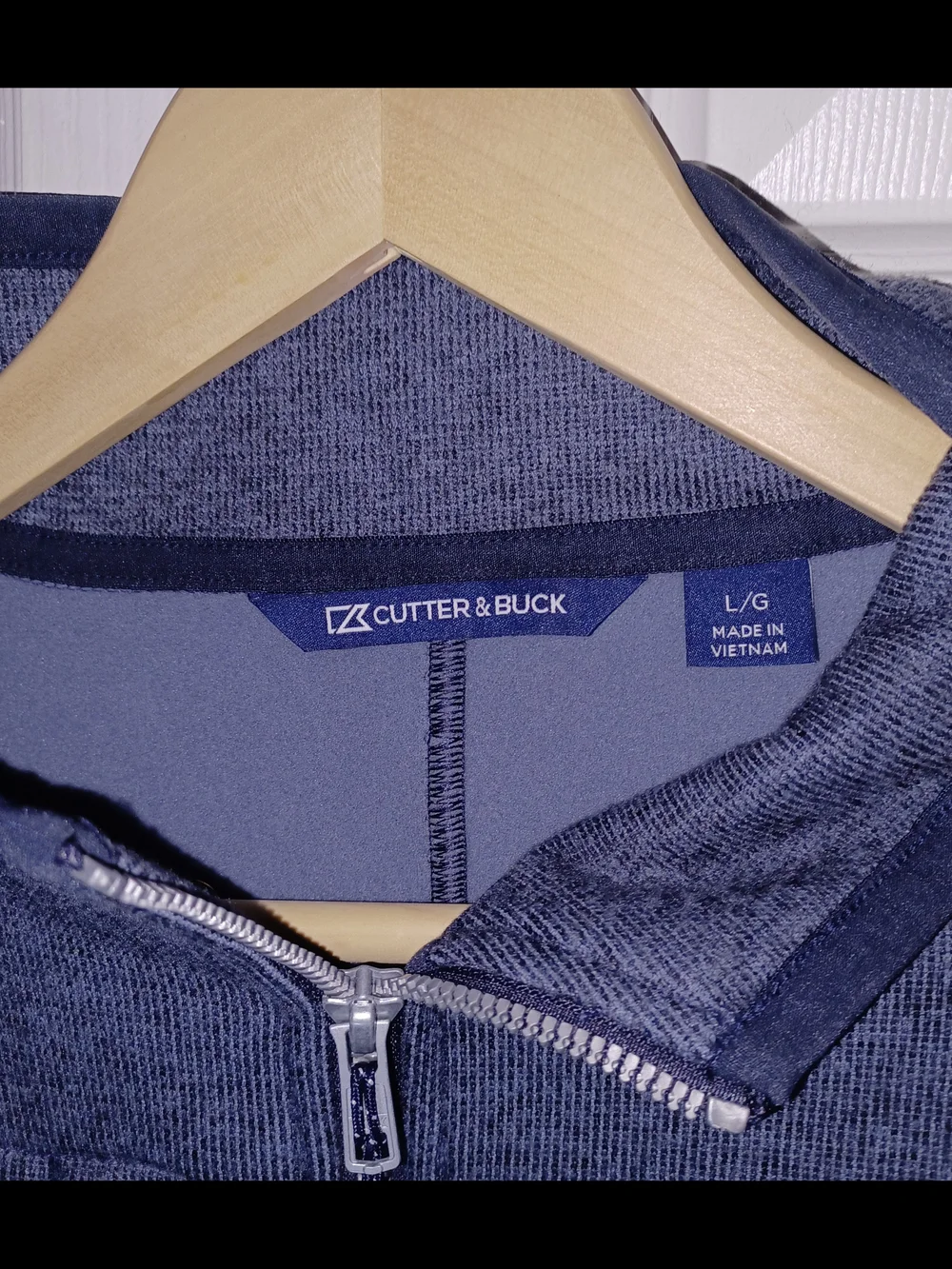 Cutter N Buck Men's Navy Quarter-Zip Pullover Jacket